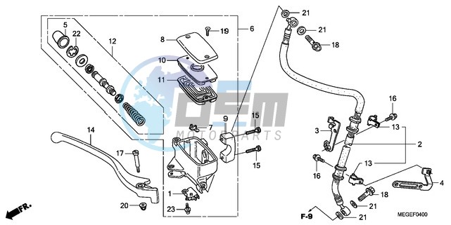 FRONT BRAKE MASTER CYLINDER