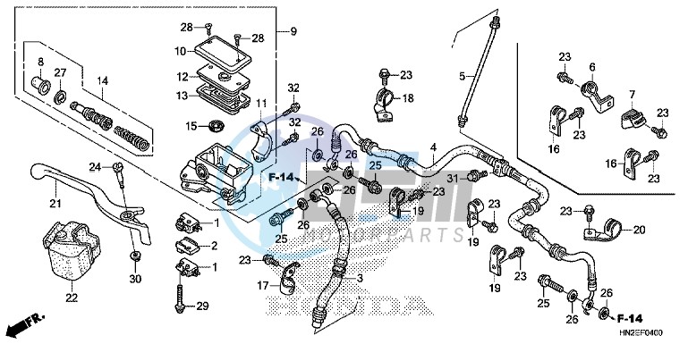 FRONT BRAKE MASTER CYLINDER