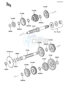 KX 125 E [KX125] (E1) [KX125] drawing TRANSMISSION