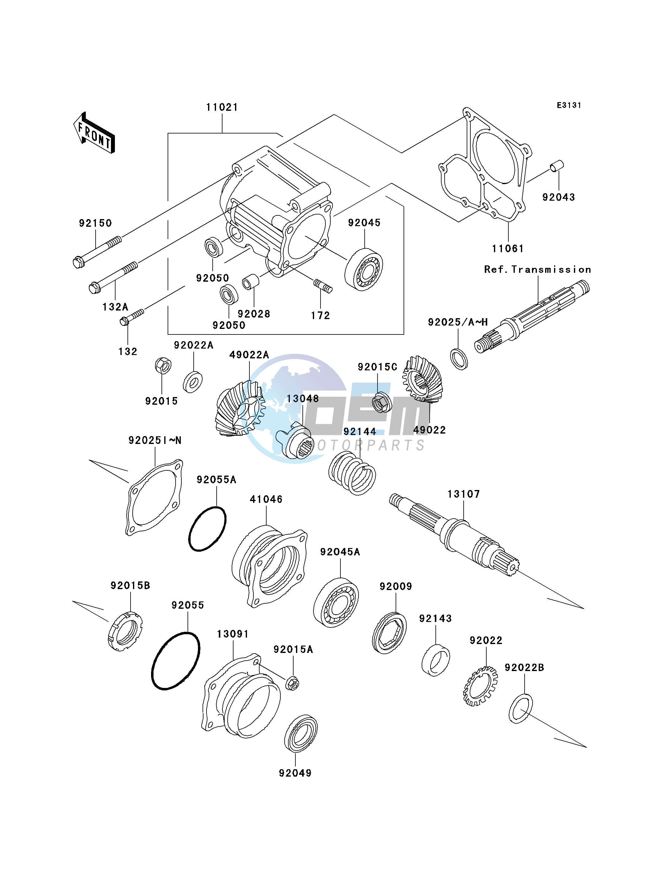 FRONT BEVEL GEAR