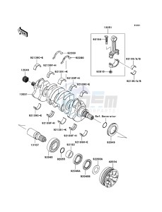 JET SKI ULTRA 300X JT1500HCF EU drawing Crankshaft