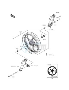 NINJA_250SL BX250AFS XX (EU ME A(FRICA) drawing Front Hub