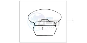 FJS600A SILVER WING drawing TOPO BOX INNERBAG