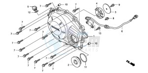 CBF1000A drawing RIGHT CRANKCASE COVER