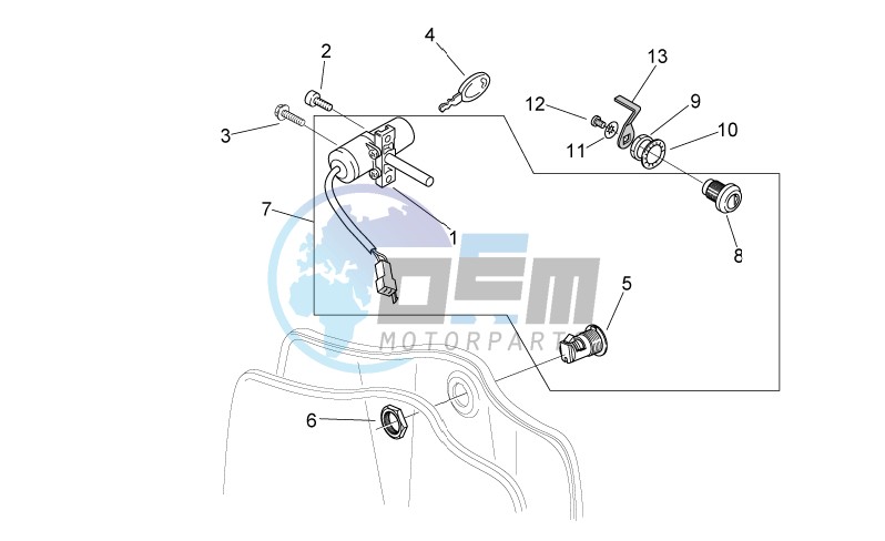 Lock hardware kit