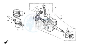 CG125 drawing CRANKSHAFT/PISTON (1)