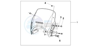 CB1300F CB1300SUPER FOUR drawing FLY SCREEN