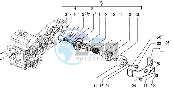 Driven pulley