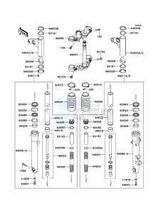 W800 EJ800ACFA GB XX (EU ME A(FRICA) drawing Front Fork