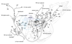 Mojito custom 50 2t (eng. aprilia) drawing Electrical system