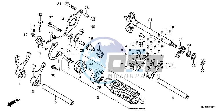 GEARSHIFT DRUM (NC750SD)