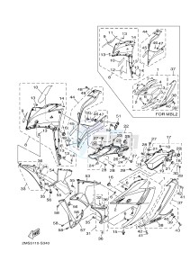 YZF-R3 YZF-R3A 321 R3 (BR51 BR52) drawing COWLING 1