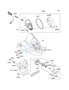 VN900_CUSTOM VN900C9FA GB XX (EU ME A(FRICA) drawing Taillight(s)