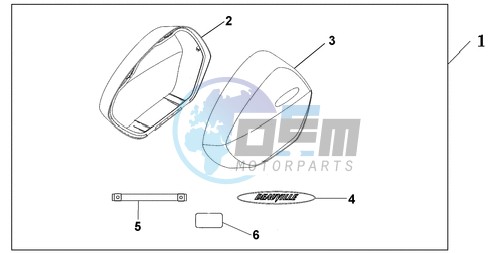 KIT, BIG PANNIER LID NH-138 SHASTA WHITE