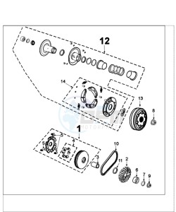 FIGHT 4 50 A4T TPS drawing CLUTCH