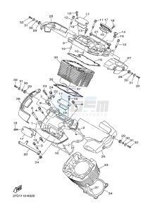 XVS1300CU XVS1300 CUSTOM XVS1300 CUSTOM (2SS6) drawing CYLINDER