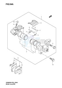 GS500 (P19) drawing REAR CALIPER (MODEL K4 K5 K6)