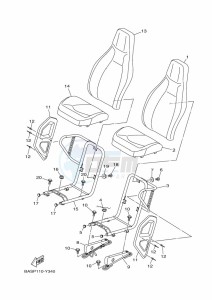 YXZ1000ET YXZ1000R SS (BASU) drawing SEAT