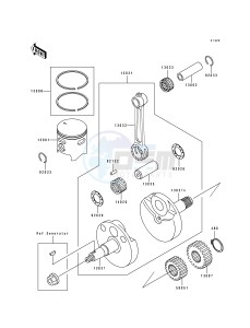 KX 80 R T [KX80] (R4-T4 BIG WHEEL R5) [KX 80 BIG WHEEL] drawing CRANKSHAFT_PISTON-- S- -