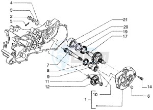 Runner 50 Poggiali drawing Rear wheel shaft