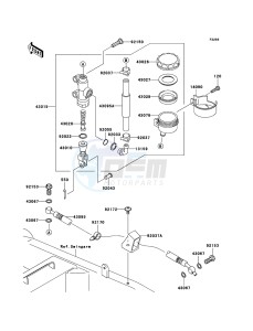 Z1000 ZR1000A6F FR GB XX (EU ME A(FRICA) drawing Rear Master Cylinder