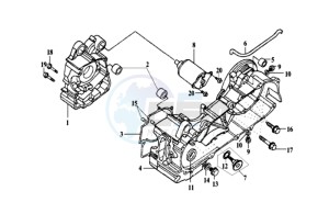 EURO MX 125 DUAL DISK 50 drawing CRANKCASE