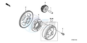 TRX420FE9 Australia - (U / 4WD) drawing STARTING GEAR