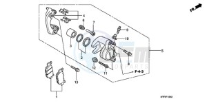 SH1259 Europe Direct - (ED) drawing REAR BRAKE CALIPER (SH1259/1509)