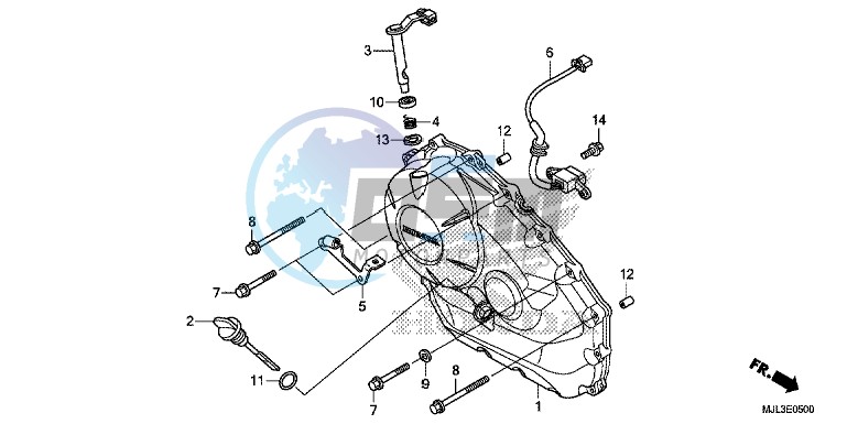 RIGHT CRANKCASE COVER (NC750X/ XA)