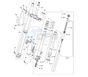 WR F 250 drawing FRONT FORK