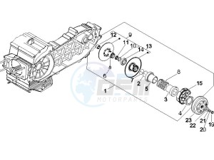 X9 500 Evolution ABS 2006-2007 drawing Driven pulley