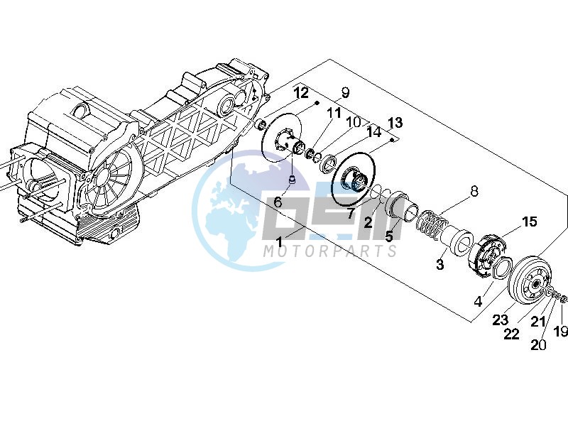 Driven pulley