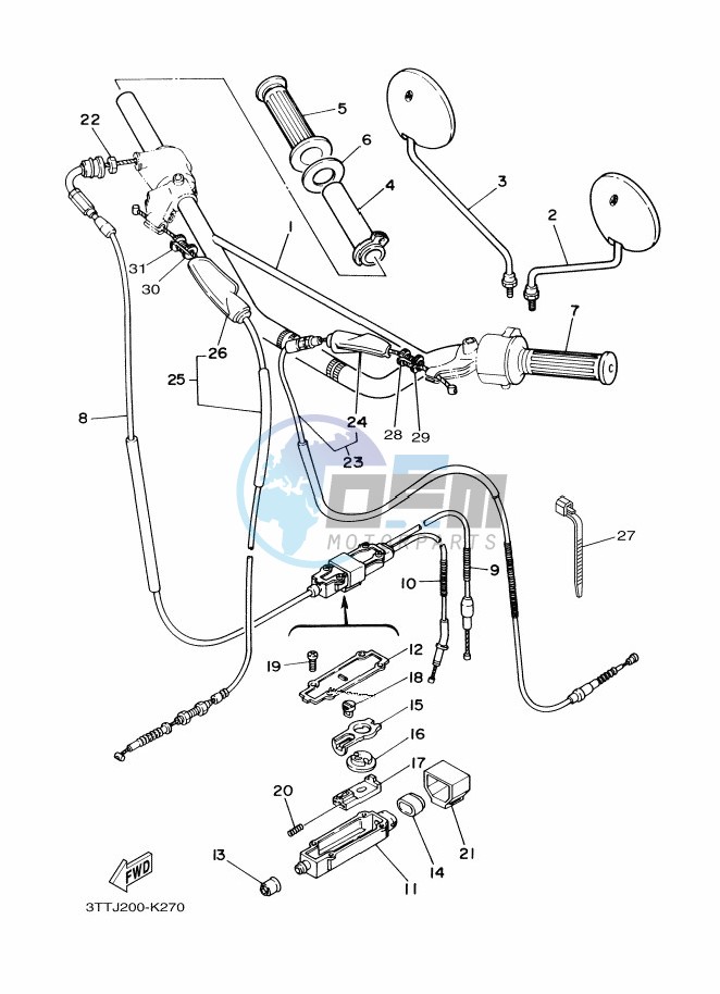 STEERING HANDLE & CABLE