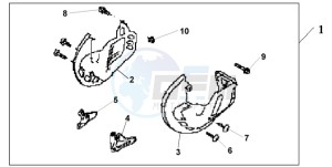 GL18009 BR / AB - (BR / AB) drawing FRONT DISK COVER