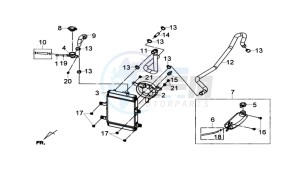 GTS 125I 2014 ABS drawing RADIATOR