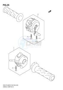 GSX-R1000 (E3-E28) drawing HANDLE SWITCH