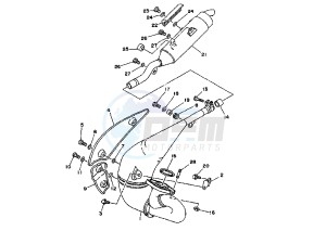 DT R 125 drawing MUFFLER CATALYTIC; CH, A