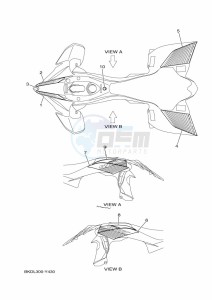 YFZ450R (BKDL) drawing GRAPHICS