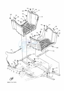 YFM450FWBD KODIAK 450 EPS (BHT1) drawing STAND & FOOTREST