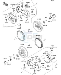 KAF 540 C [MULE 2010] (C1) [MULE 2010] drawing FRONT HUB