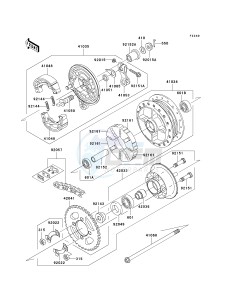 AN 112 D (D2-D3) drawing REAR HUB