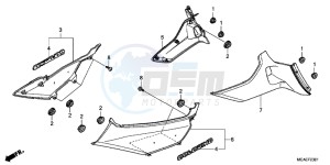 GL1800C drawing SIDE COVER (GL1800C/ D/ E/ F/ G)