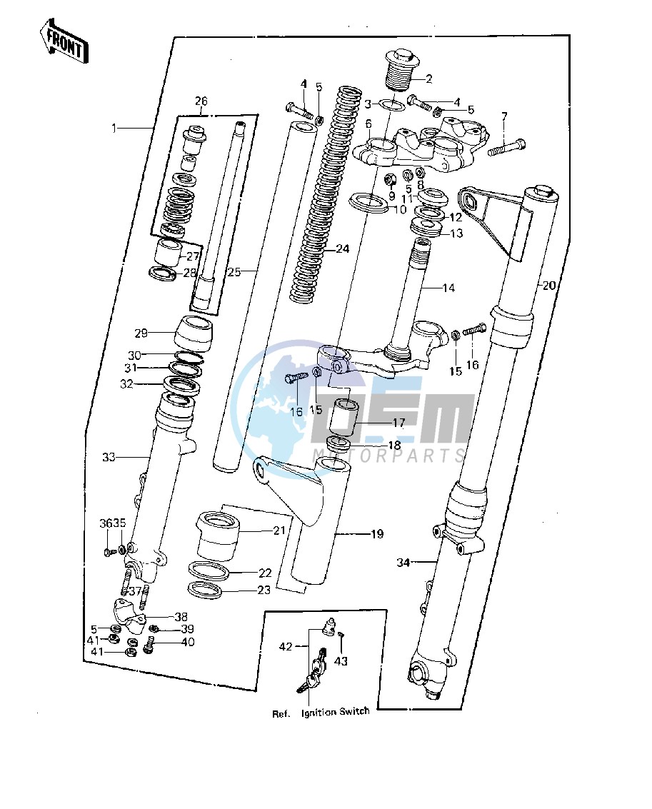 FRONT FORK -- KZ1000-A1- -