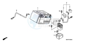 NT700VAA France - (F / ABS) drawing BATTERY