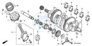 CBR1000RA9 Australia - (U / ABS SPC) drawing CRANKSHAFT/PISTON