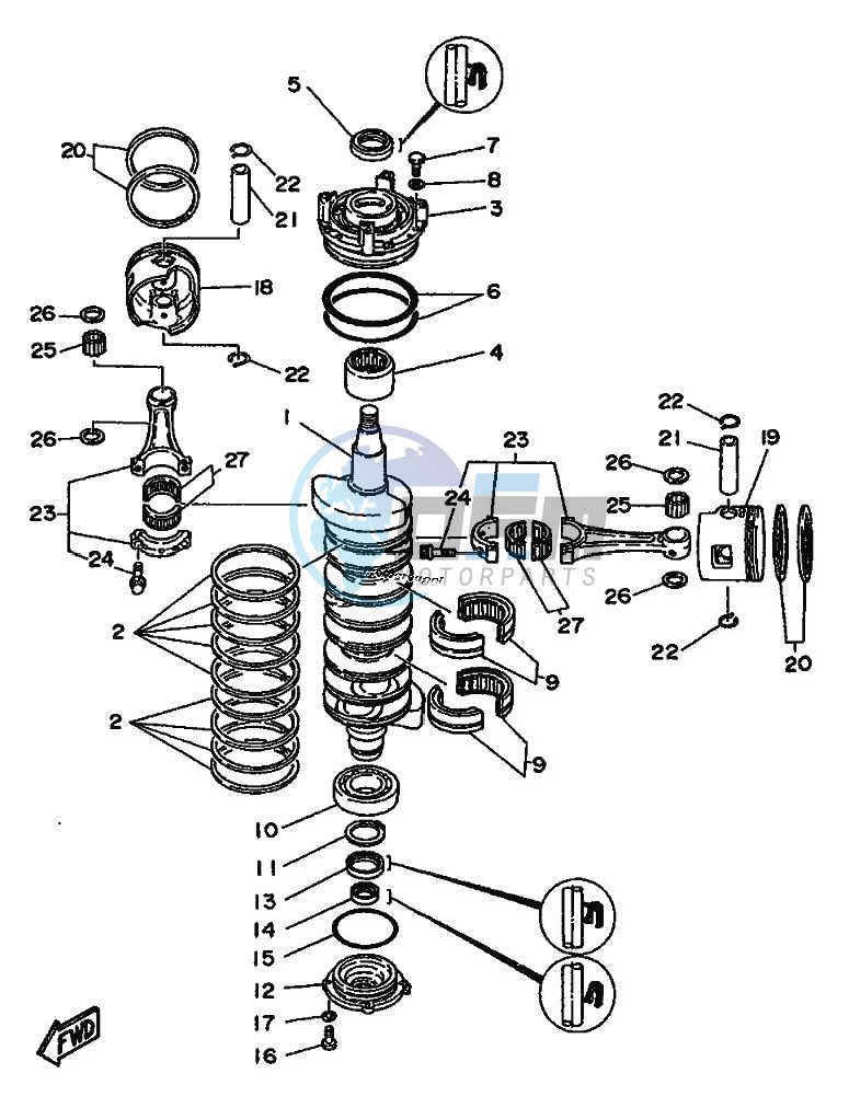 CRANKSHAFT--PISTON