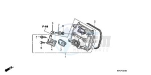 XL125VA EU / CMF - (EU / CMF) drawing FRONT CYLINDER HEAD COVER