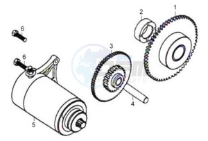 XS-125-K drawing STARTER / STARTER CLUTCH