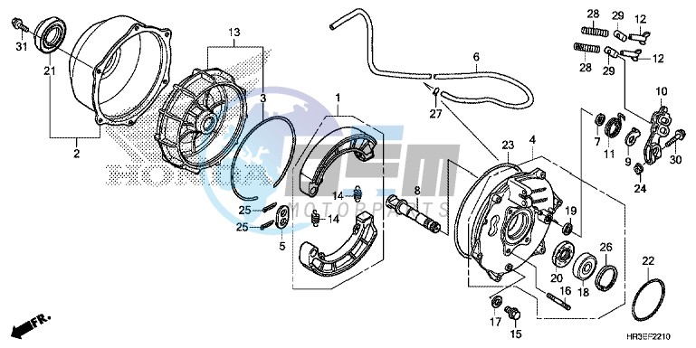 REAR BRAKE PANEL