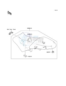 VERSYS KLE650A8F GB XX (EU ME A(FRICA) drawing Seat